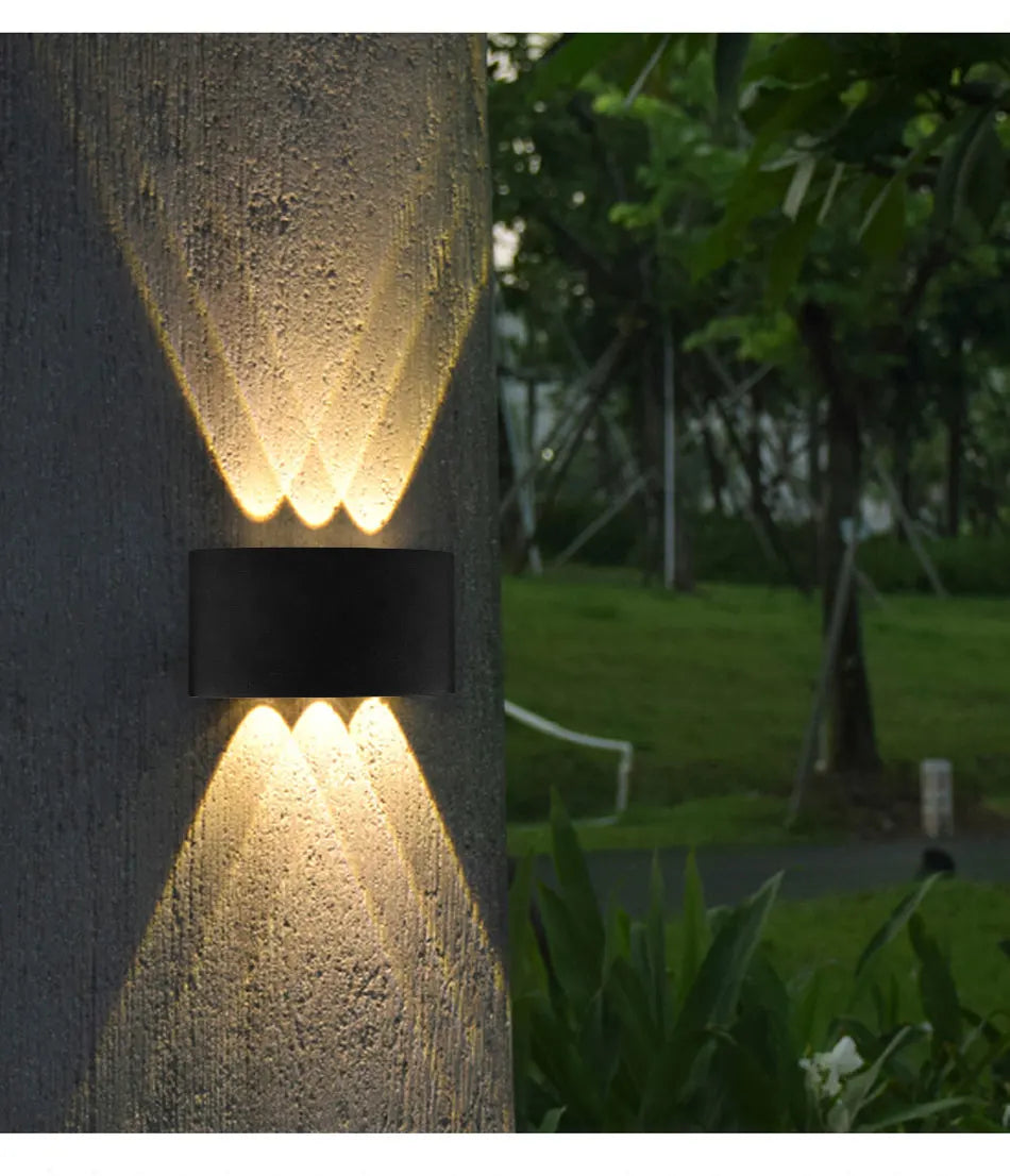 Up and Down LED Wall Lamp Waterproof IP65 Aluminium Interior Wall Light For Bedroom Living Room Corridor Indoor Outdoor Lighting