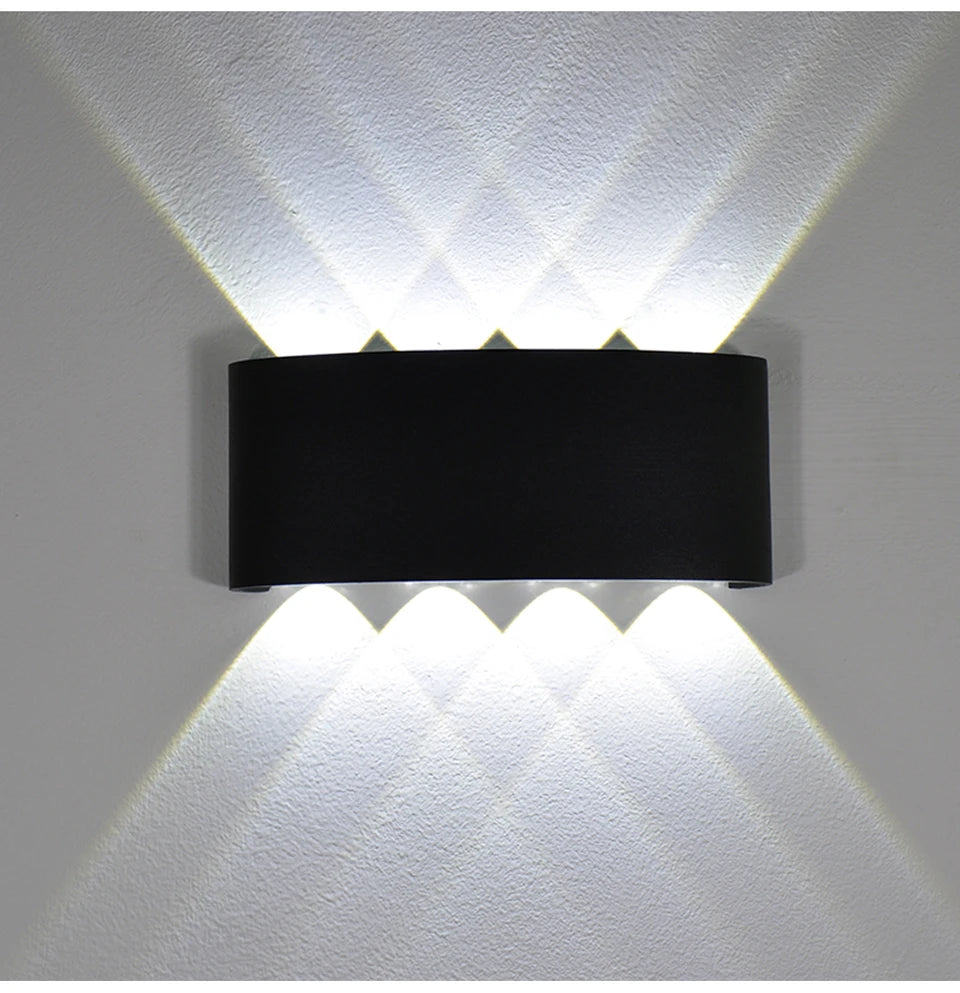 Up and Down LED Wall Lamp Waterproof IP65 Aluminium Interior Wall Light For Bedroom Living Room Corridor Indoor Outdoor Lighting