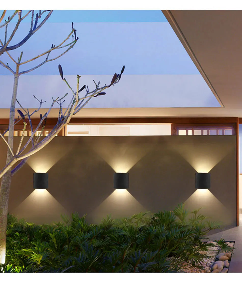 Up and Down LED Wall Lamp Waterproof IP65 Aluminium Interior Wall Light For Bedroom Living Room Corridor Indoor Outdoor Lighting