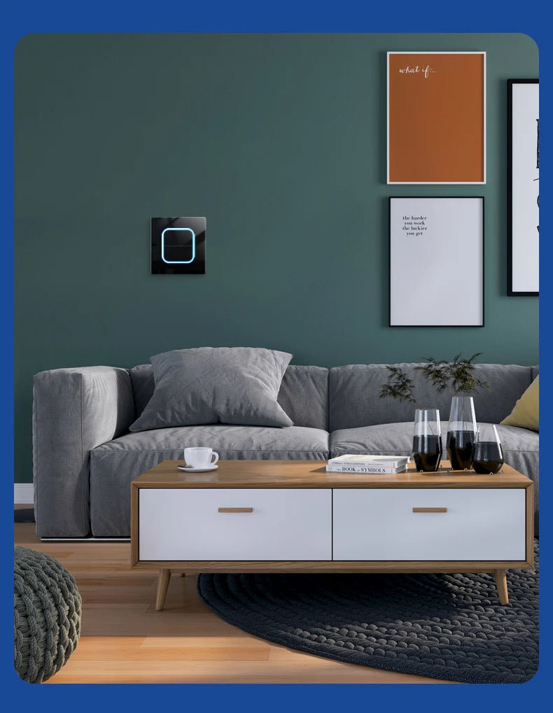 Depo Guye Glazen Lichtschakelaar – 1/2/3/4-Gang Touchpaneel met LED-indicator (110–250V)