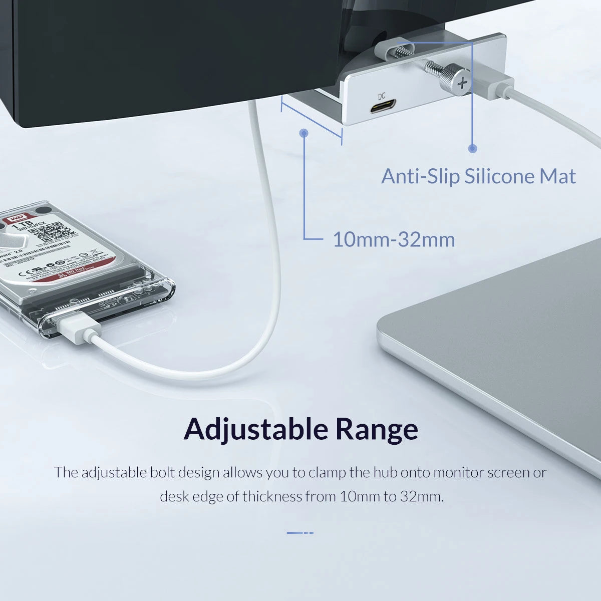 6-in-1 USB 3.0 HUB met voeding – hoge snelheid 5Gbps