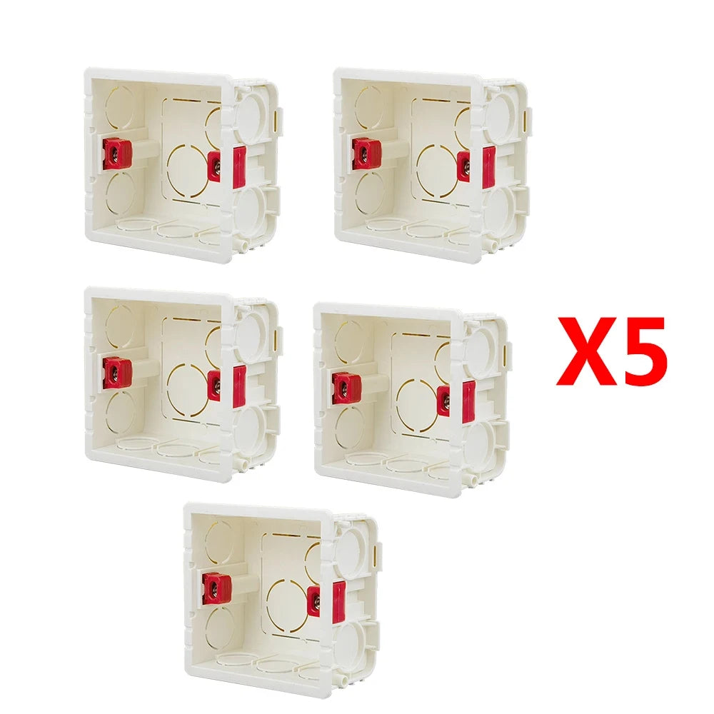 Wallpad Luxe Glazen Lichtschakelaar – 1/2/3/4-Gang Rond Design met LED-indicator (110–250V, 16A)