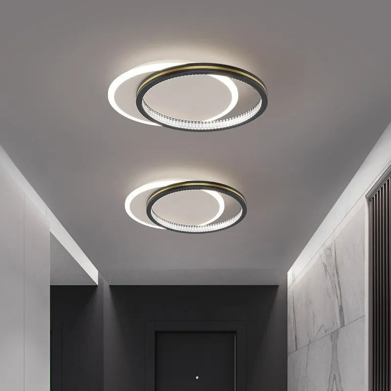 Moderne LED plafondlamp met kristallen lampenkap – rond of vierkant