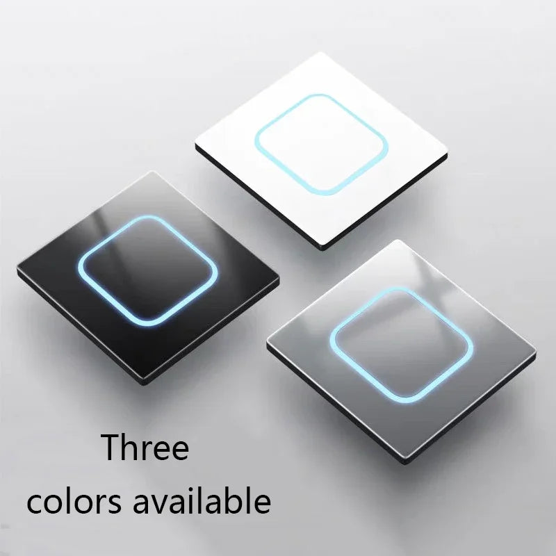Depo Guye Glazen Lichtschakelaar – 1/2/3/4-Gang Touchpaneel met LED-indicator (110–250V)