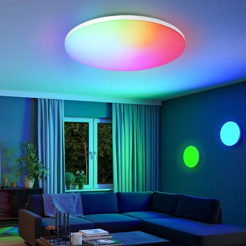 BENEWTON Slimme RGB & CCT LED Plafondlamp – App-bediening & Afstandsbediening (18–54W)