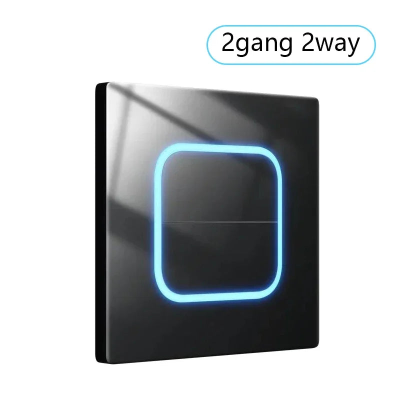 Depo Guye Glazen Lichtschakelaar – 1/2/3/4-Gang Touchpaneel met LED-indicator (110–250V)