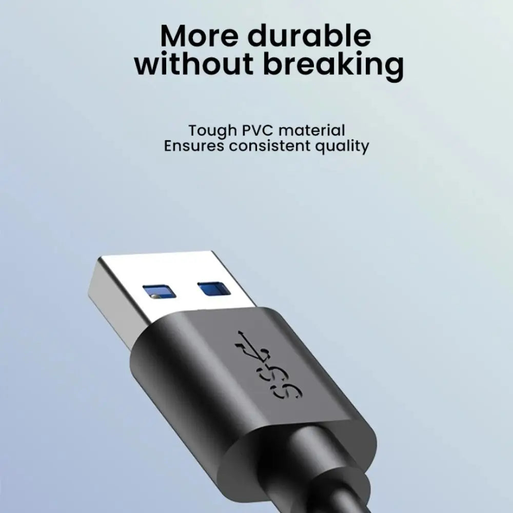 4-Port USB 3.0 Hub met Type-C poort – Compacte high-speed splitter