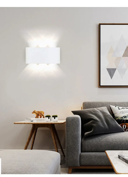 Up and Down LED Wall Lamp Waterproof IP65 Aluminium Interior Wall Light For Bedroom Living Room Corridor Indoor Outdoor Lighting