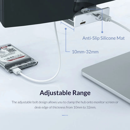 6-in-1 USB 3.0 HUB met voeding – hoge snelheid 5Gbps