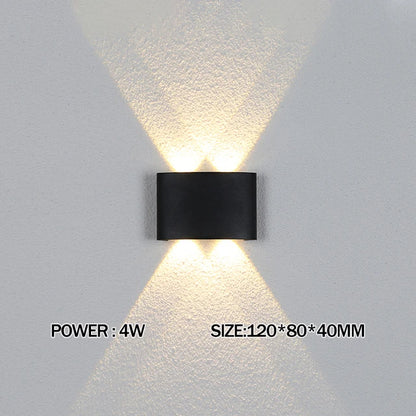 Up and Down LED Wall Lamp Waterproof IP65 Aluminium Interior Wall Light For Bedroom Living Room Corridor Indoor Outdoor Lighting