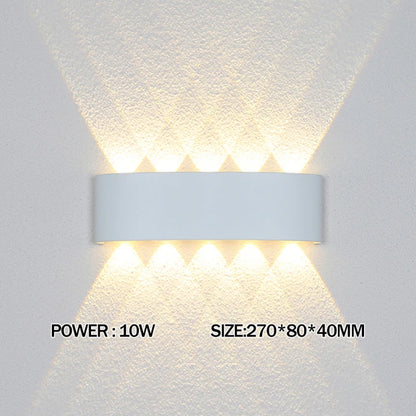 Up and Down LED Wall Lamp Waterproof IP65 Aluminium Interior Wall Light For Bedroom Living Room Corridor Indoor Outdoor Lighting