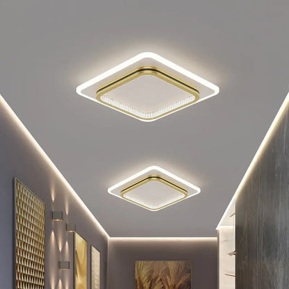 Moderne LED plafondlamp met kristallen lampenkap – rond of vierkant