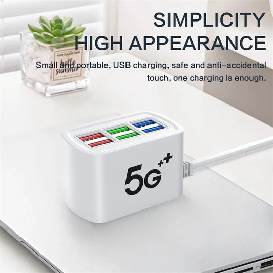 USB Power Strip Phone Charger Universal Adapter MultiPort Head Socket EU Plug Wall Charger For Iphone Xiaomi Socket HUB Splitter