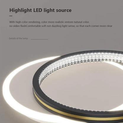 Moderne LED plafondlamp met kristallen lampenkap – rond of vierkant