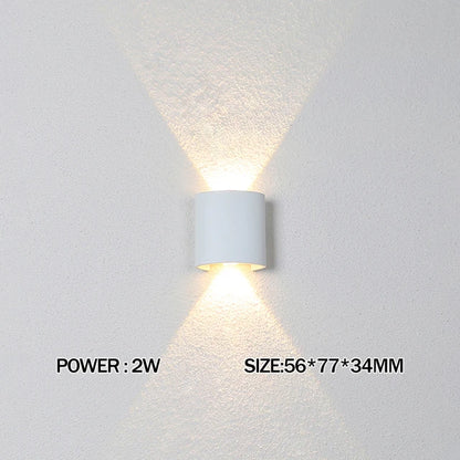 Up and Down LED Wall Lamp Waterproof IP65 Aluminium Interior Wall Light For Bedroom Living Room Corridor Indoor Outdoor Lighting