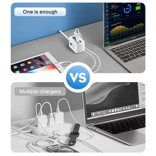 USB Power Strip Phone Charger Universal Adapter MultiPort Head Socket EU Plug Wall Charger For Iphone Xiaomi Socket HUB Splitter