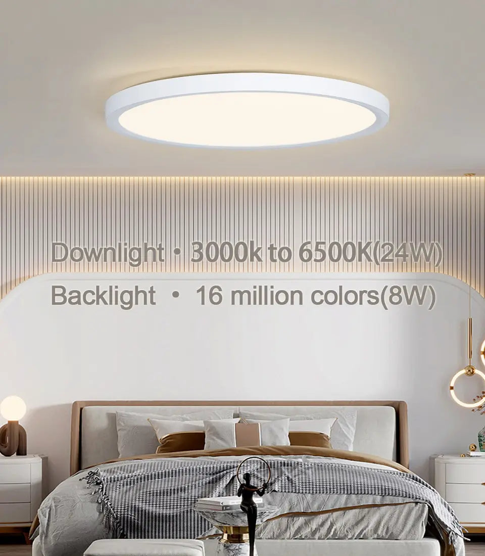 BENWETON TUYA slimme RGB LED plafondlamp – app- en spraakbesturing