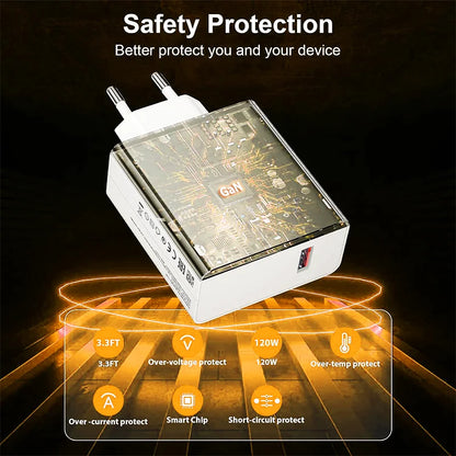 120W Xiaomi Charger Original Turbo Hyper Charge Fast Gan Charging Cable EU US Power Adapter Mi 13T Redmi Note 13 12 Pro+