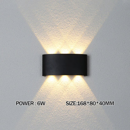 Up and Down LED Wall Lamp Waterproof IP65 Aluminium Interior Wall Light For Bedroom Living Room Corridor Indoor Outdoor Lighting