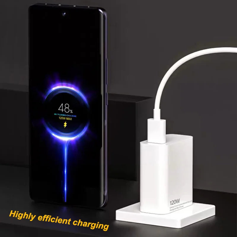 120W Xiaomi Charger Original Turbo Hyper Charge Fast Gan Charging Cable EU US Power Adapter Mi 13T Redmi Note 13 12 Pro+