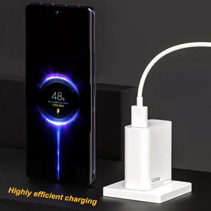 120W Xiaomi Charger Original Turbo Hyper Charge Fast Gan Charging Cable EU US Power Adapter Mi 13T Redmi Note 13 12 Pro+