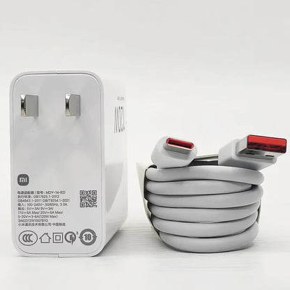 120W Xiaomi Charger Original Turbo Hyper Charge Fast Gan Charging Cable EU US Power Adapter Mi 13T Redmi Note 13 12 Pro+