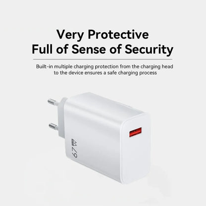 67W USB Fast Charger met 6A Type-C Kabel – Xiaomi, POCO & Redmi