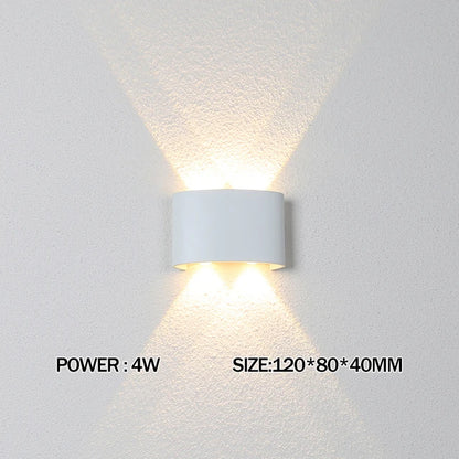 Up and Down LED Wall Lamp Waterproof IP65 Aluminium Interior Wall Light For Bedroom Living Room Corridor Indoor Outdoor Lighting