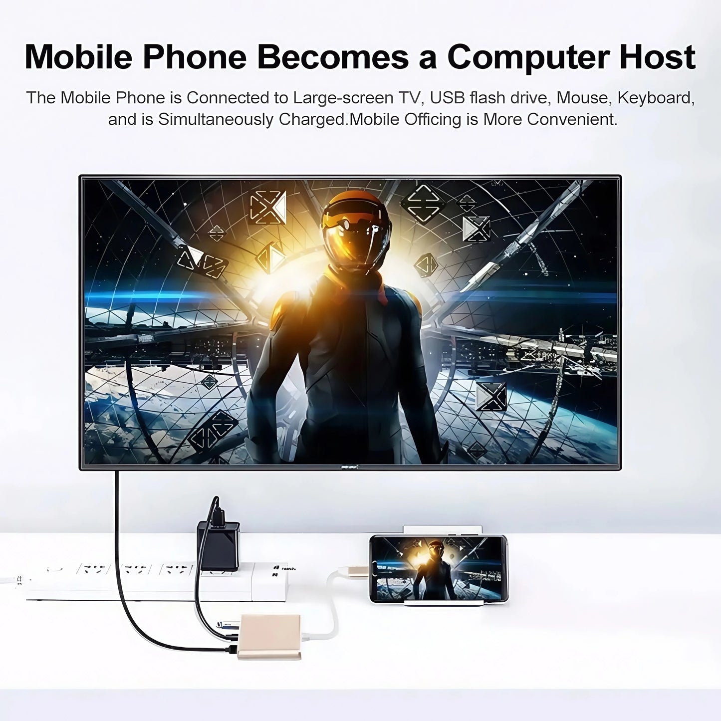 USB-C Hub Adapter 3-in-1 – 4K HDMI, USB 3.0 & Oplaadpoort – Geschikt voor MacBook & Laptops