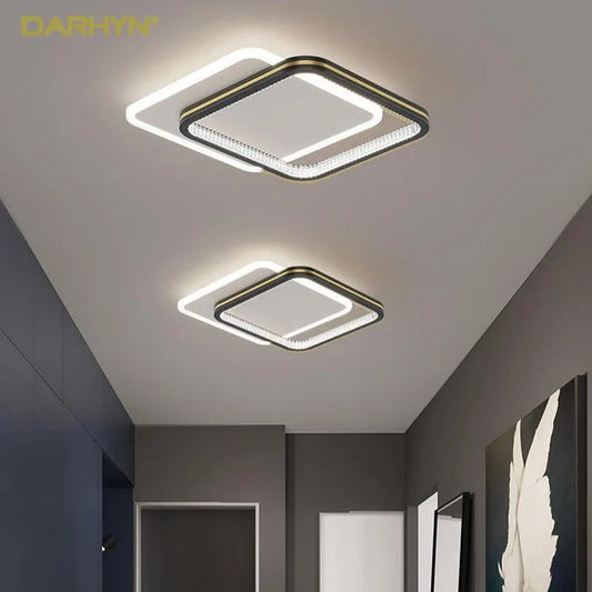 Moderne LED plafondlamp met kristallen lampenkap – rond of vierkant