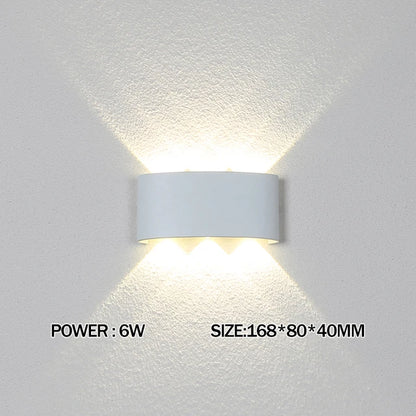 Up and Down LED Wall Lamp Waterproof IP65 Aluminium Interior Wall Light For Bedroom Living Room Corridor Indoor Outdoor Lighting