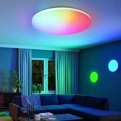 BENEWTON Slimme RGB & CCT LED Plafondlamp – App-bediening & Afstandsbediening (18–54W)