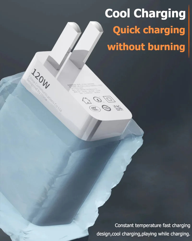 120W Xiaomi Charger Original Turbo Hyper Charge Fast Gan Charging Cable EU US Power Adapter Mi 13T Redmi Note 13 12 Pro+