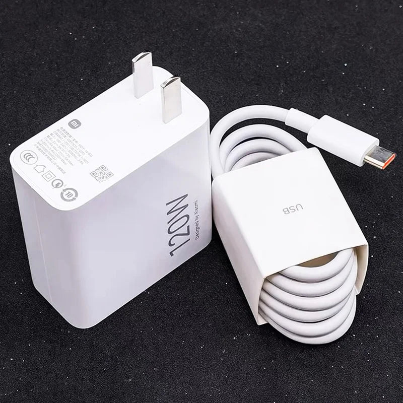 120W Xiaomi Charger Original Turbo Hyper Charge Fast Gan Charging Cable EU US Power Adapter Mi 13T Redmi Note 13 12 Pro+