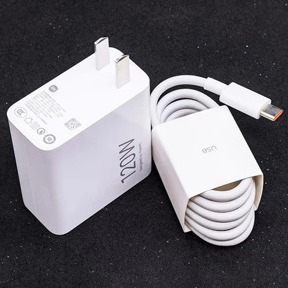 120W Xiaomi Charger Original Turbo Hyper Charge Fast Gan Charging Cable EU US Power Adapter Mi 13T Redmi Note 13 12 Pro+